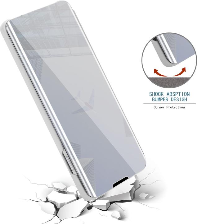 Immagine prodotto Cadorabo Copertina per specchietto retrovisore Smart View a libro (Apple iPhone 12, Realme 12 Pro+)