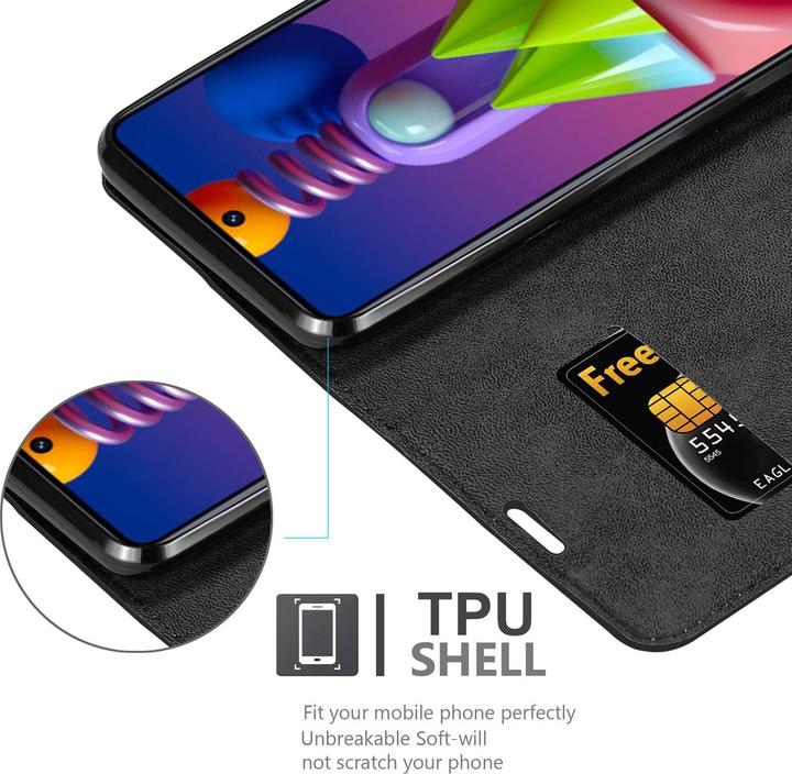 Productafbeelding Cadorabo Boek Onzichtbare Magneethoes (Samsung Galaxy M51)