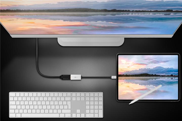 Actual product image Goobay USB-C to DisplayPort adapter (USB-C, 15 cm)