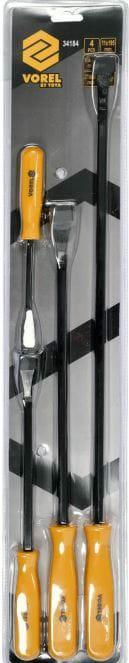 Actual product image Toya Pry Bar Set 4 pcs Assembly Levers Assembly Irons Chisels Levers Crowbars