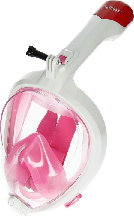 Immagine prodotto Caruba Maschera Snorkel integrale Swift pieghevole + supporto per Action Cam (rosa L/XL)