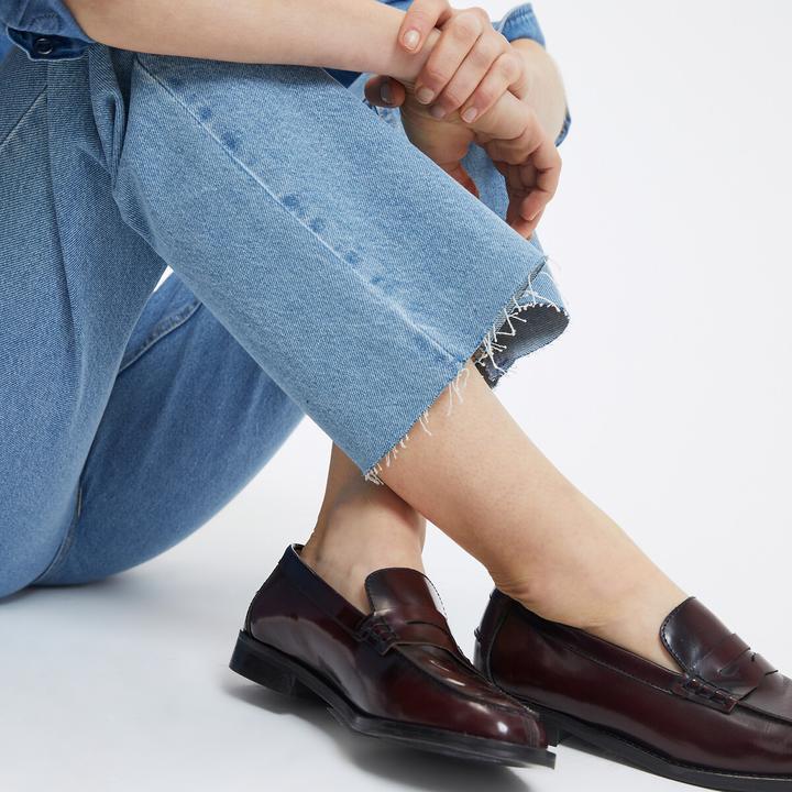 Image du produit La Redoute Collections Jeans droit taille haute longueur 7/8 (42)