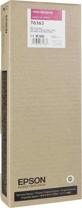 Produktbild Epson T6363 Vivid (M)