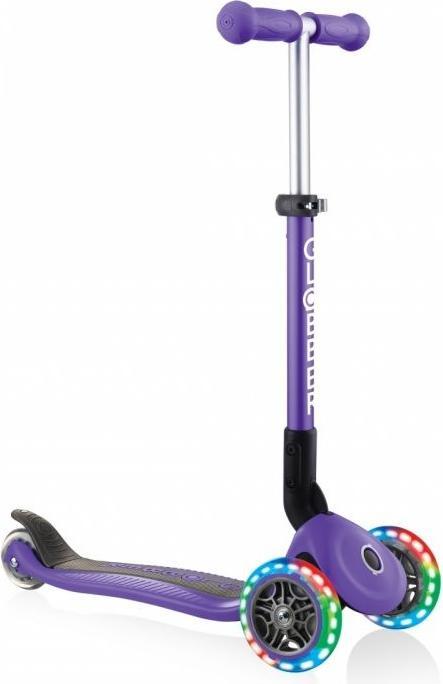 Globber Scooter Junior Foldable Fantasy Lights, Lila, 437-103