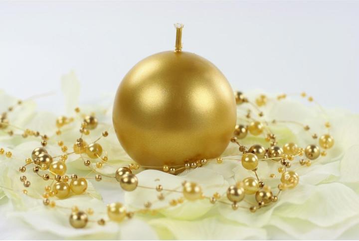 Immagine prodotto Partydeco Bougie Sphère Doré - 6cm (10pz) (10 pz.)