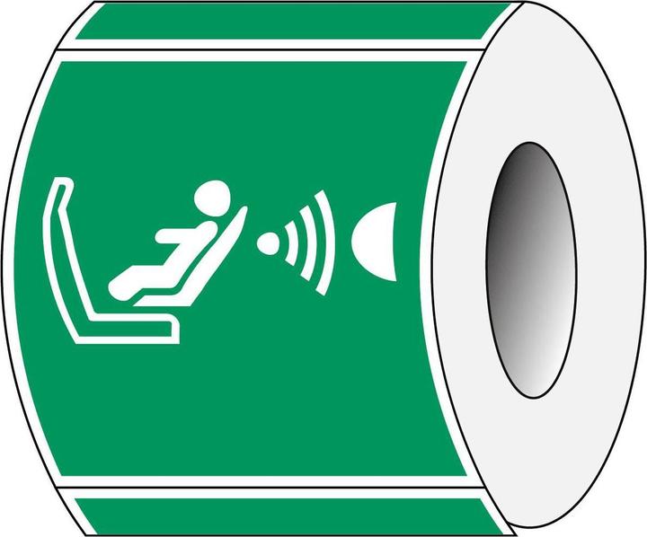 Actual product image Brady ISO 7010 PIC E014 B-7541 ISO safety labelling - Automatic child seat recognition u
