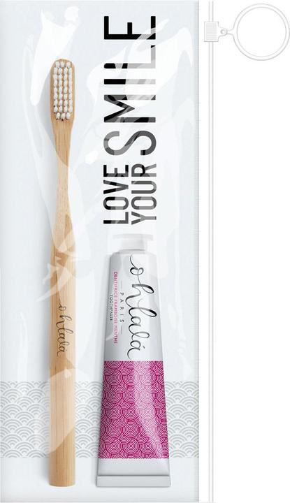 Ohlala Mini Travel Set "Raspberry" (Raspberry Mint 15 ml + Mini Bamboo Toothbrush)