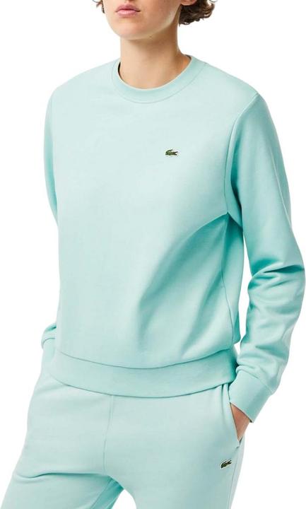 Actual product image Lacoste Womens/Ladies Fleece Crew Neck Relaxed Fit Sweatshirt (32 D)