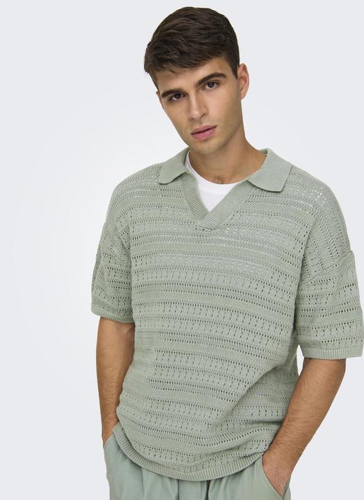 Produktbild Only & Sons ONSGRAYSON Gestricktes Polo-Hemd Polo (M)