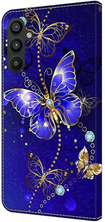Produktbild Cover-Discount Galaxy A15 - 3D-Effekt Hülle Etui Butterfly blue (Samsung Galaxy A15)