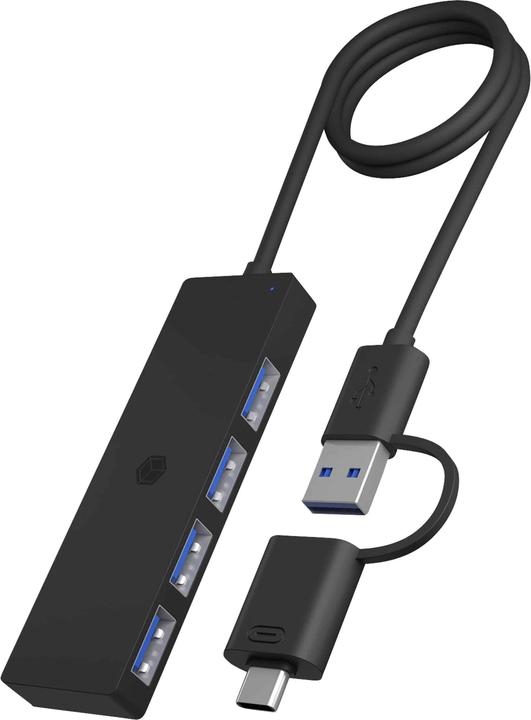 Icy Box IB-HUB1424-C3 (USB-C, USB-A, 4 Ports)