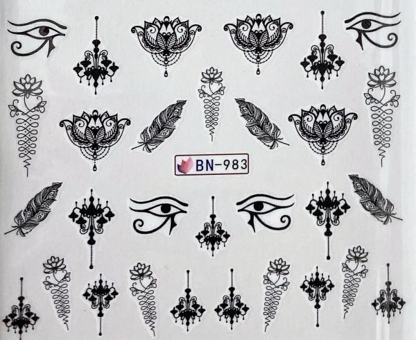 Nagellack24 Nail Art Sticker Wassertransfer 983