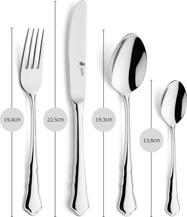 Produktbild Paul Wirths Bestecke Besteckset 2 7700 Chippendale (24 Stück, Besteck Set)