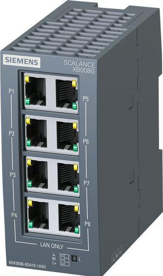 Produktbild Siemens 6GK5008-0GA10-1AB2 Industrial Ethernet Switch (8 Ports)