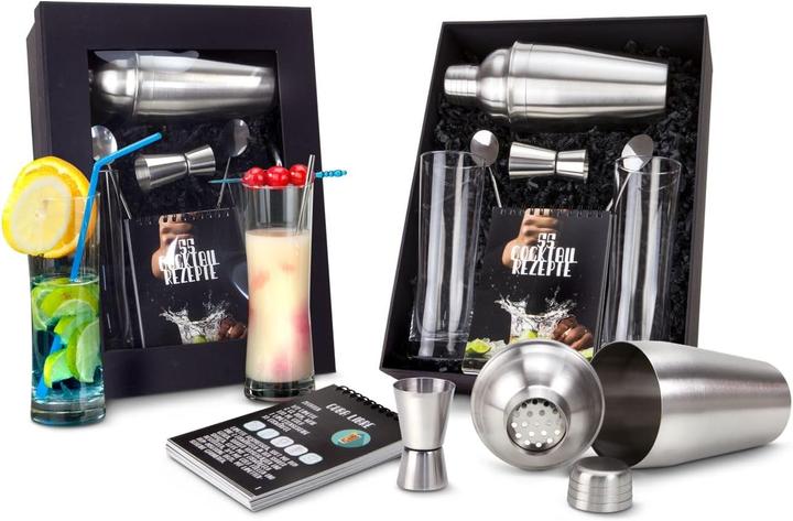Produktbild Römer Präsente Cocktail-Box Geschenkset (Cocktail Set, Cocktail Shaker, Barmass)