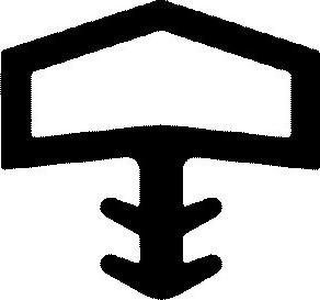 Actual product image Trelleborg Room door seal L 3001 black