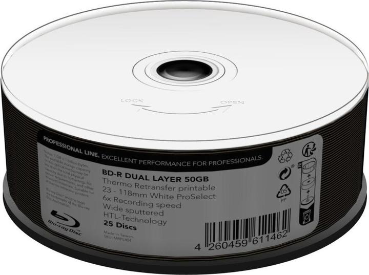 Image du produit MediaRange BD-R DL, 6x, 25 pack (25 x)