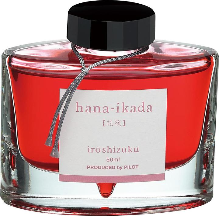 Actual product image Pilot Iroshizuku Ink 50ml - HANA-IKADA (ink cartridges, Red)