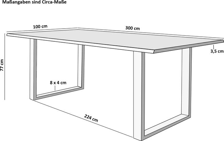 Actual product image SAM Milo (300 x 100 x 77 cm)