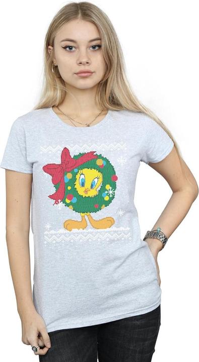 Image du produit Looney Tunes - T-shirt TWEETY PIE CHRISTMAS FAIR ISLE - Femme (M)