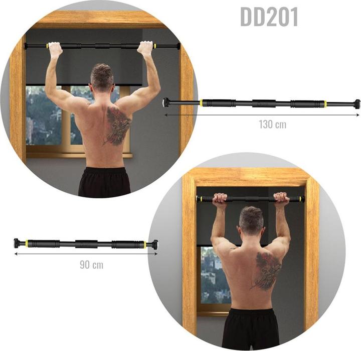 Immagine prodotto HMS DD201 BARRA PORTA-PALESTRA 90-130 CM PREMIUM