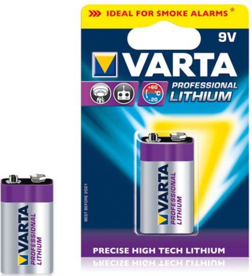 Actual product image Varta ULTRA Lithium (1 pcs., 9V Block, 1200 mAh)