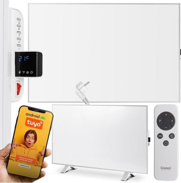 Actual product image Cronos Synthelith Pro CRP-600TWP 600W grey infrared heater with WiFi and remote control (600 W)