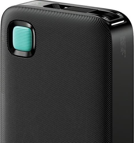 Actual product image Usams Powerbank ze zwijanym kablem USB-C Retractable 10000 mAh PD 20W Fast Charge XY Series czarny/b (10000 mAh, 50 W, 50 Wh)