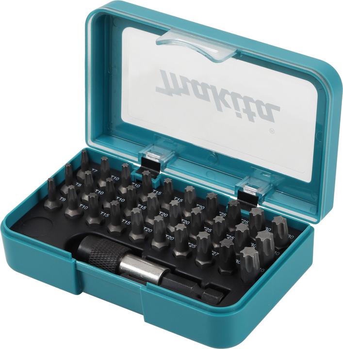 Actual product image Makita P-73352 Bit-Set 31 parts indoor TORX (Hexagon socket TX M25, Hexagon socket TX M27, Hexagon socket TX M30, Hexagon socket TX M40, Hexagon socket TX M7, Hexagon socket TX M8, Hexagon socket TX M9, Hexagon socket TX M10, Hexagon socket TX M15, Hexagon socket TX M20)