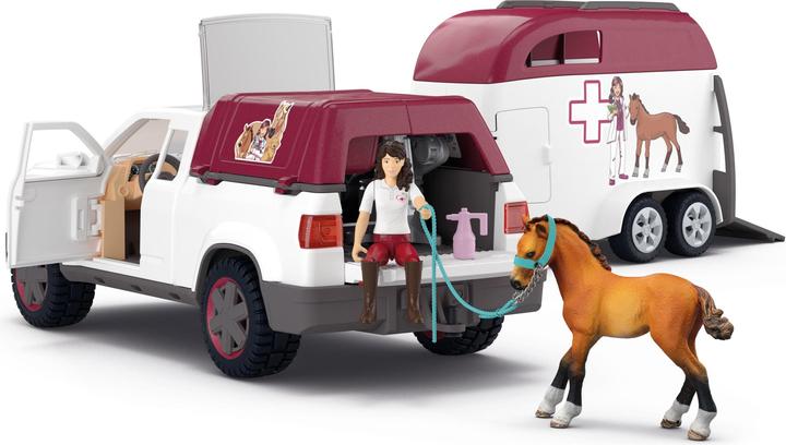 Produktbild Schleich Mobile Tierärztin mit Anhänger