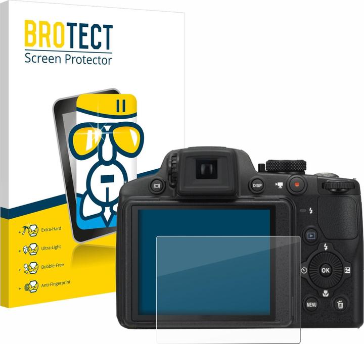 Produktbild BROTECT AirGlass Panzerglasfolie (Displayschutz, Coolpix P510)