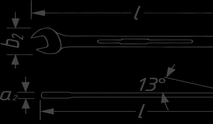 Produktbild HAZET Knarren Ring-Maulschlüssel 606-15 ∙ Aussen Doppel-Sechskant-Tractionsprofil ∙ 15 mm (15 mm)