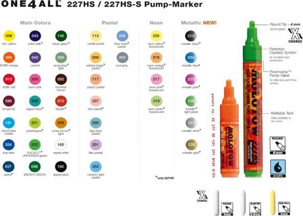 Produktbild Molotow Filzstift One4all 227HS burgundy 086, 4mm (Burgundrot, 4 mm, 1 x)