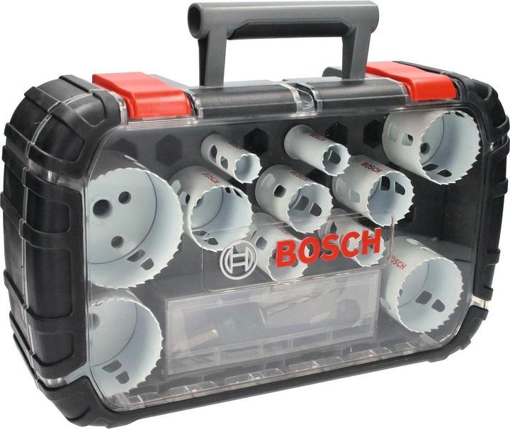 Actual product image Bosch Professional Zubehör Progressor hole saw set (20 mm, 22 mm, 25 mm, 32 mm, 35 mm, 40 mm, 44 mm, 76 mm, 60 mm, 68 mm, 51 mm)