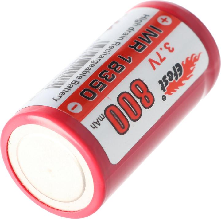 Actual product image Efest IMR 18350 V1 (Pluspol flach) (18350, 800 mAh)