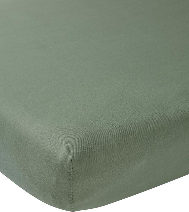Immagine prodotto Meyco lenzuolo matrimoniale in jersey boxmatras 75x95 cm verde bosco (75 x 95 cm)