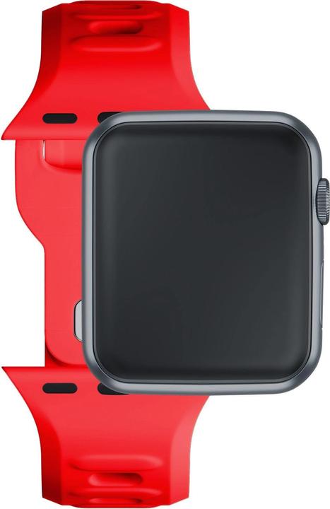Image du produit 3MK Silicone Watch Strap czerwony/red dla Apple Watch 42/44/45/49mm (Silicone, Acier inoxydable, 3, 4, 9, Extrémiste)