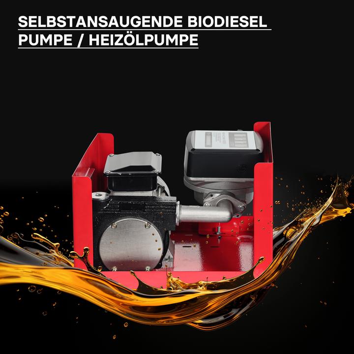 Actual product image Wiltec Self Priming Bio Fuel Oil Diesel 230V/750W 80l/min Transfer Pump H/D Portalbe