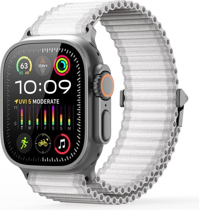 Immagine prodotto Dux Ducis Apple Watch 44/45/46/49 mm - Cinturino di ricambio in tessuto di nylon (44 mm, 45 mm, 42 mm, 49 mm, Nylon, Apple Watch SE, Apple Watch Serie 6, Apple Watch Serie 5, Apple Watch Series 8, Apple Watch Series 3, Apple Watch Serie 4, Apple Watch Series 9, Apple Watch Ultra 2, Apple Watch SE (2022/2023), Apple Watch Series 10, Apple Watch Series 7, Apple Watch Ultra)