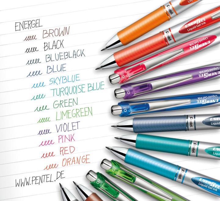 Actual product image Pentel EnerGel Xm (Blue, Silver, 1 x)