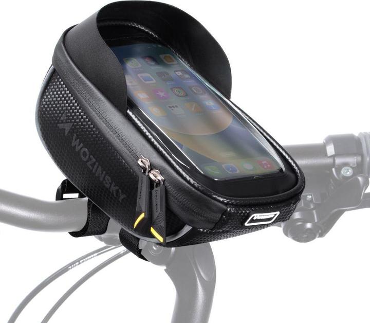 Produktbild Wozinsky Fahrradlenkertasche mit Handytasche 1l schwarz (WBB16BK) (1 l, Lenkertasche)