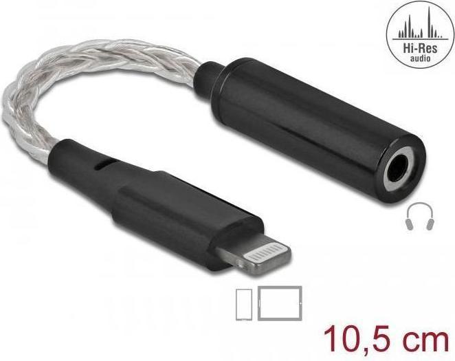 Produktbild Delock Lightning auf Kopfhörerstecker Adapter (Klinkenadapter)