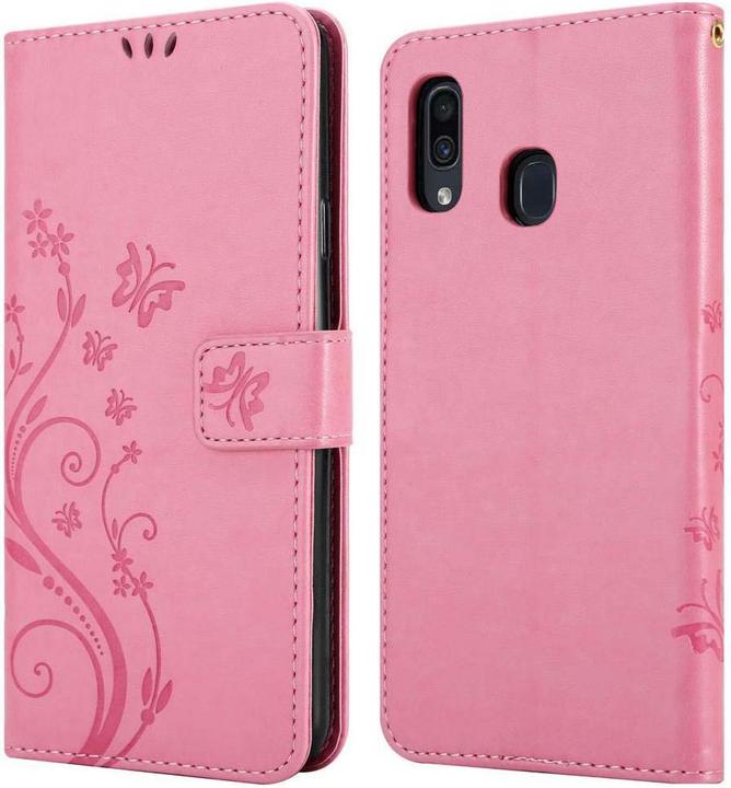 Produktbild Cadorabo Flower Book Cover (Samsung Galaxy A20, TCL A30, Samsung Galaxy M10s)