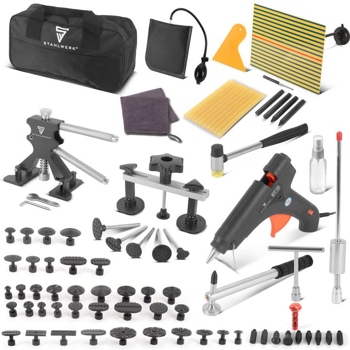 Stahlwerk Dellen-Reparatur-Set 83-teiliges Kfz Smart Repair Ausbeul-Set