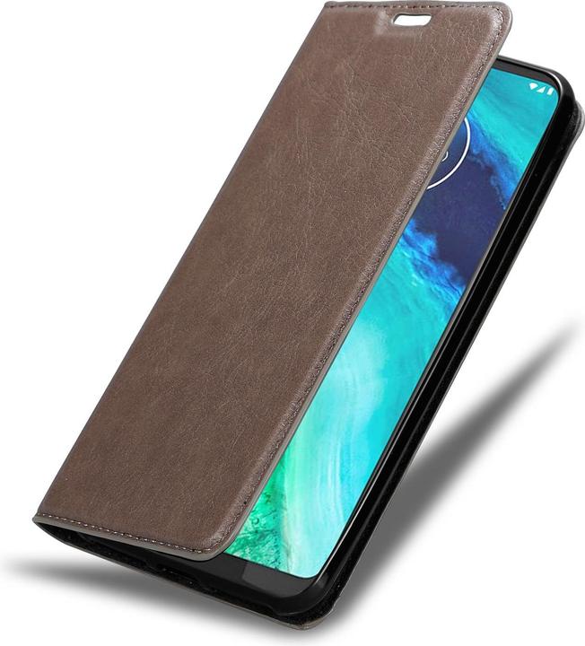 Actual product image Cadorabo Book Invisible Magnet Cover (Motorola Moto G8)