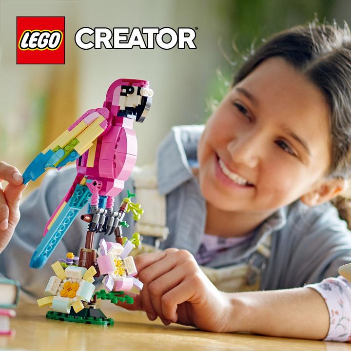 Immagine prodotto LEGO Pappagallo esotico rosa (31144, LEGO Creator 3-in-1)