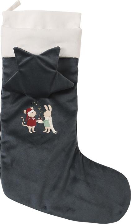 Actual product image Vertbaudet Velvet Christmas stocking mouse and bunny