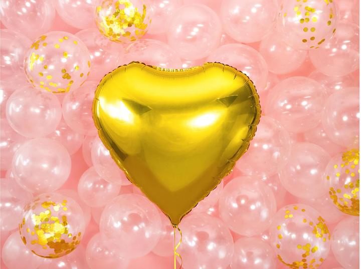 Actual product image Partydeco Heart balloon gold 61cm
