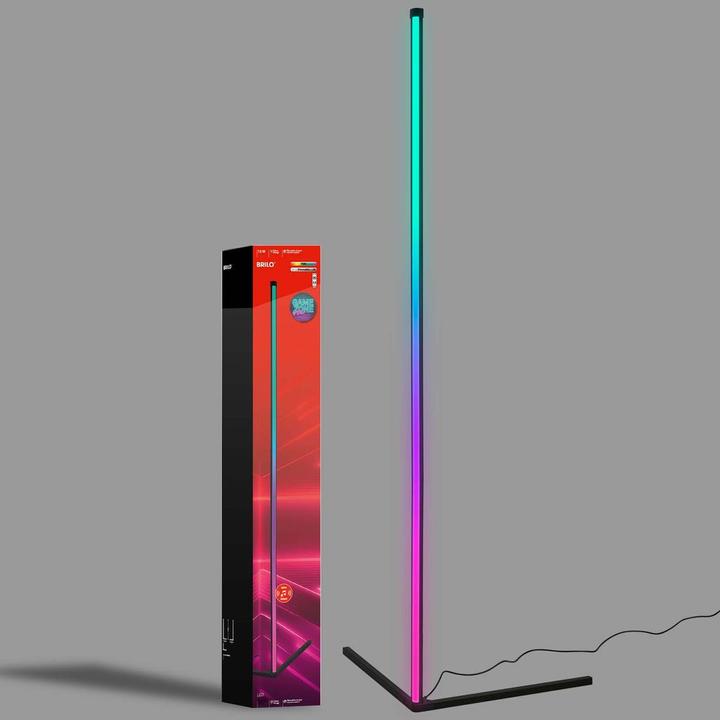Immagine prodotto Briloner RGB IC LED Stehleuchte, schwarz, 81xRGB-LED