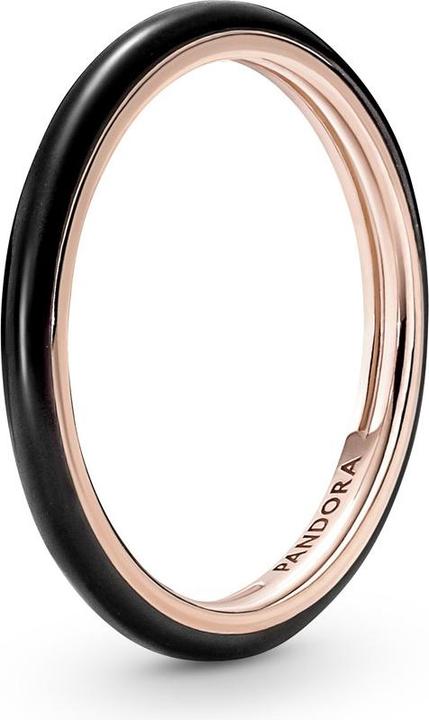 Actual product image Pandora Me 14k Rose Gold Black Ring (46)